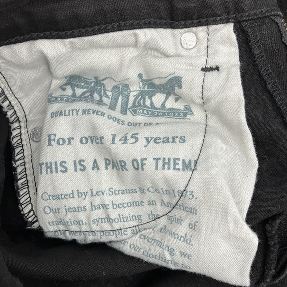Levi's 512 Slim Taper Black Jeans Mens Size 29x30 NWOT - Picture 9 of 12